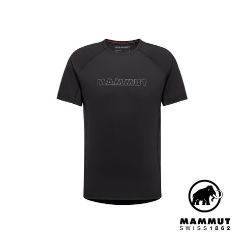 MAMMUT 長毛象 Selun FL Logo T-Shirt 機能LOGO短袖T恤 黑色 男款 #1017-05050