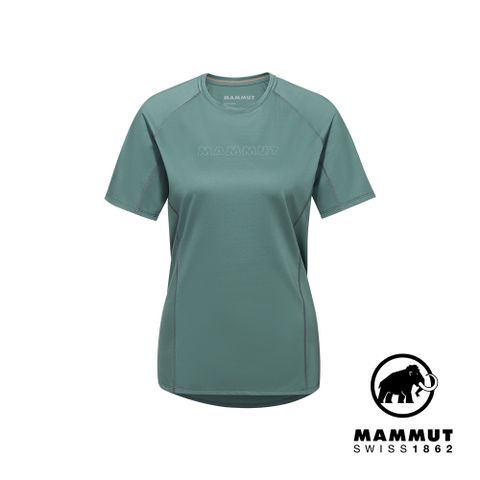 MAMMUT 長毛象 Selun FL Logo T-Shirt W 機能LOGO短袖T恤 深玉石綠 女款 #1017-05060