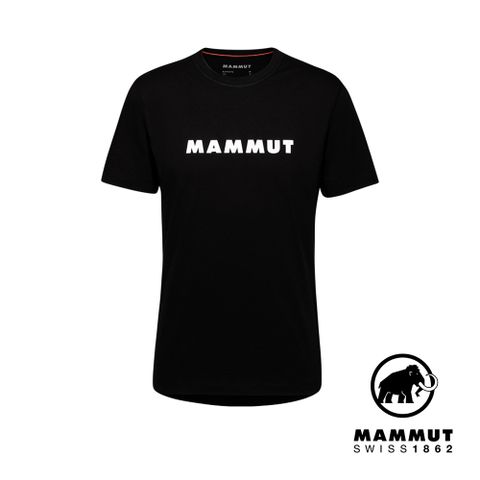 MAMMUT 長毛象 Core T-Shirt Men Logo 輕便機能短袖T 男款 黑色 #1017-04030