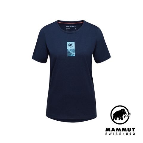 MAMMUT 長毛象 Core T-Shirt Women Emblem 機能短袖T恤 海洋藍 女款 #1017-04082