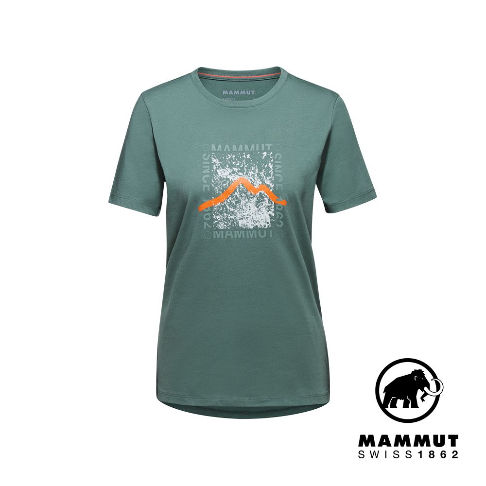 MAMMUT 長毛象  Core T-Shirt Women Emblem 機能短袖T恤 深玉石綠 女款 #1017-05070