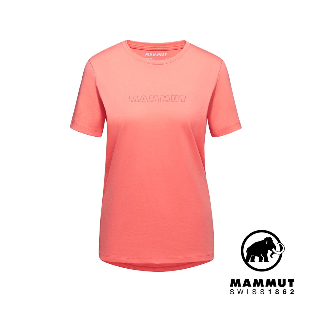 MAMMUT 長毛象  Core T-Shirt W Logo 輕便機能短袖T 女款 櫻花鮭粉 #1017-04070