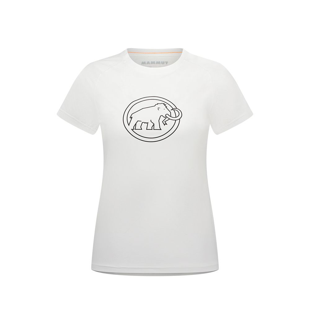 MAMMUT 長毛象 QD Logo Print T-Shirt AF Women 快乾LOGO短袖T恤 女款 白PRT4 #1017-02022-00541