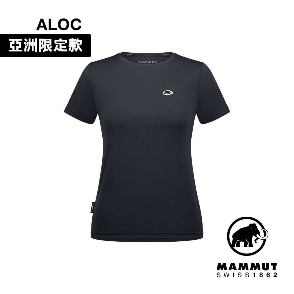 MAMMUT 長毛象  Essential T-Shirt AF W 防曬短袖T恤 女款 黑PRT1 #1017-05090