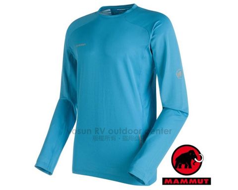 MAMMUT 長毛象 【瑞士  】男 MTR 141 Long Sleeve 長袖排汗衣/1041-05531-5865 大西洋藍