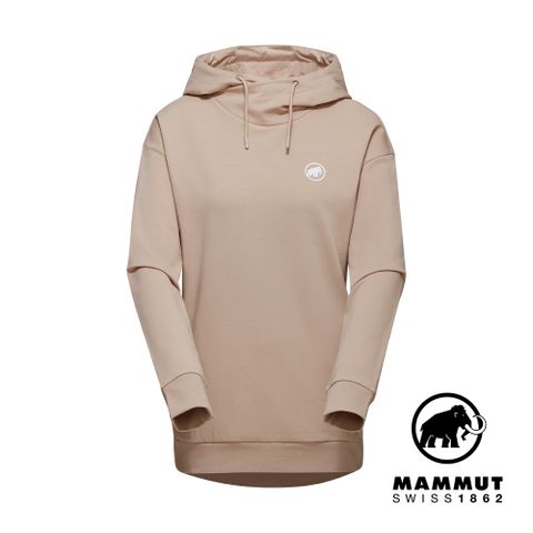 【Mammut 長毛象】Mammut ML Hoody W Original 機能休閒長袖帽T 女款 薩凡納褐 #1014-05330