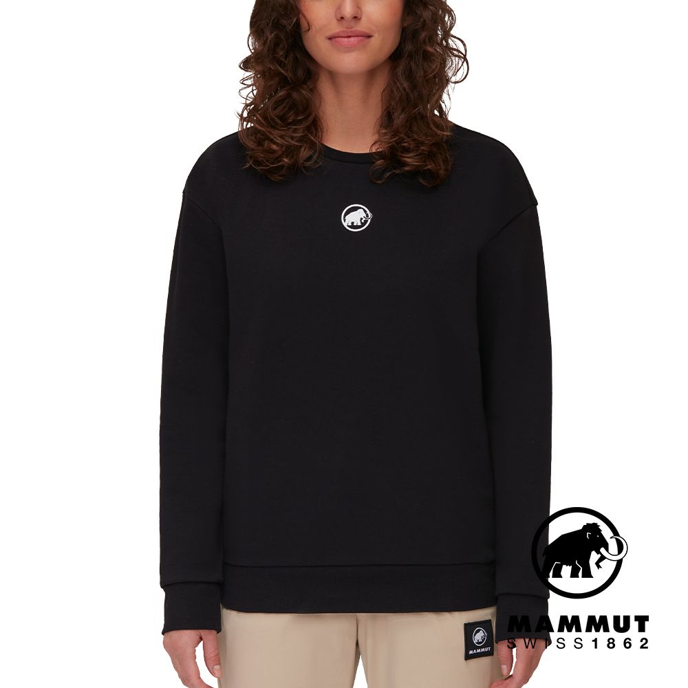 MAMMUT 長毛象  Core ML Crew Neck Original 長袖T恤 女款 黑色 #1014-04071