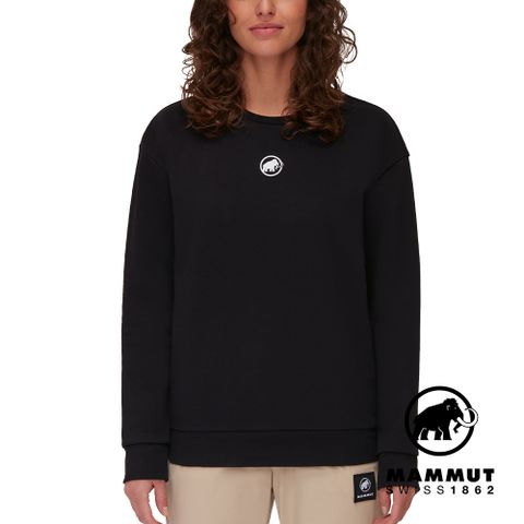 MAMMUT 長毛象 Core ML Crew Neck Original 長袖T恤 女款 黑色 #1014-04071