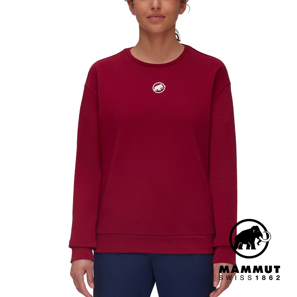 MAMMUT 長毛象  Core ML Crew Neck Original 長袖T恤 女款 緋紅 #1014-04071