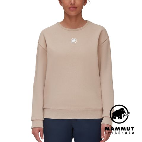 MAMMUT 長毛象 Core ML Crew Neck Original 長袖T恤 女款 薩凡納褐 #1014-04071