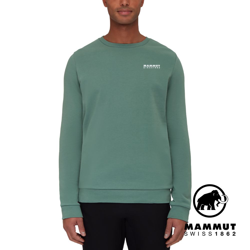 MAMMUT 長毛象  Core ML Crew Neck 1862 休閒長袖T恤 男款 深玉石綠 #1014-04033