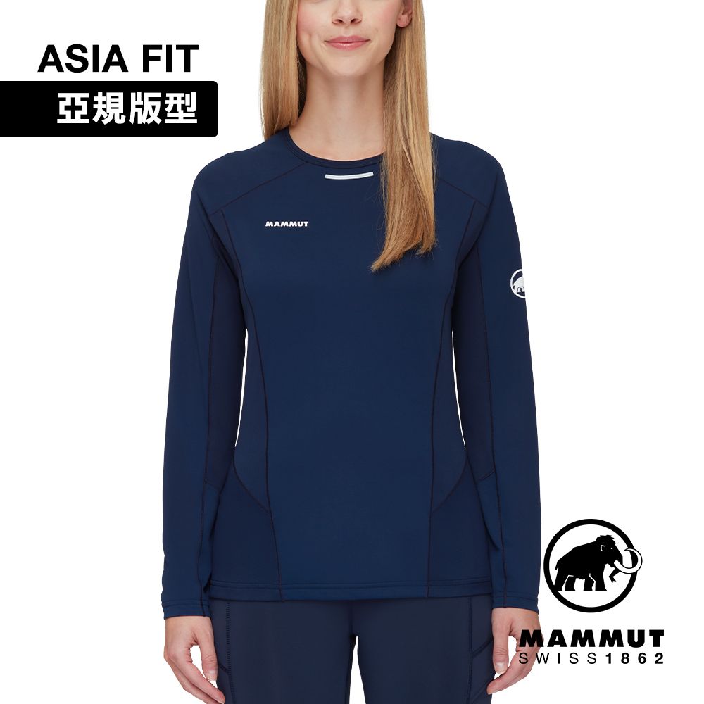 MAMMUT 長毛象 Aenergy FL Longsleeve AF W 輕量抗菌長袖排汗衣 白 女款 #1016-01360