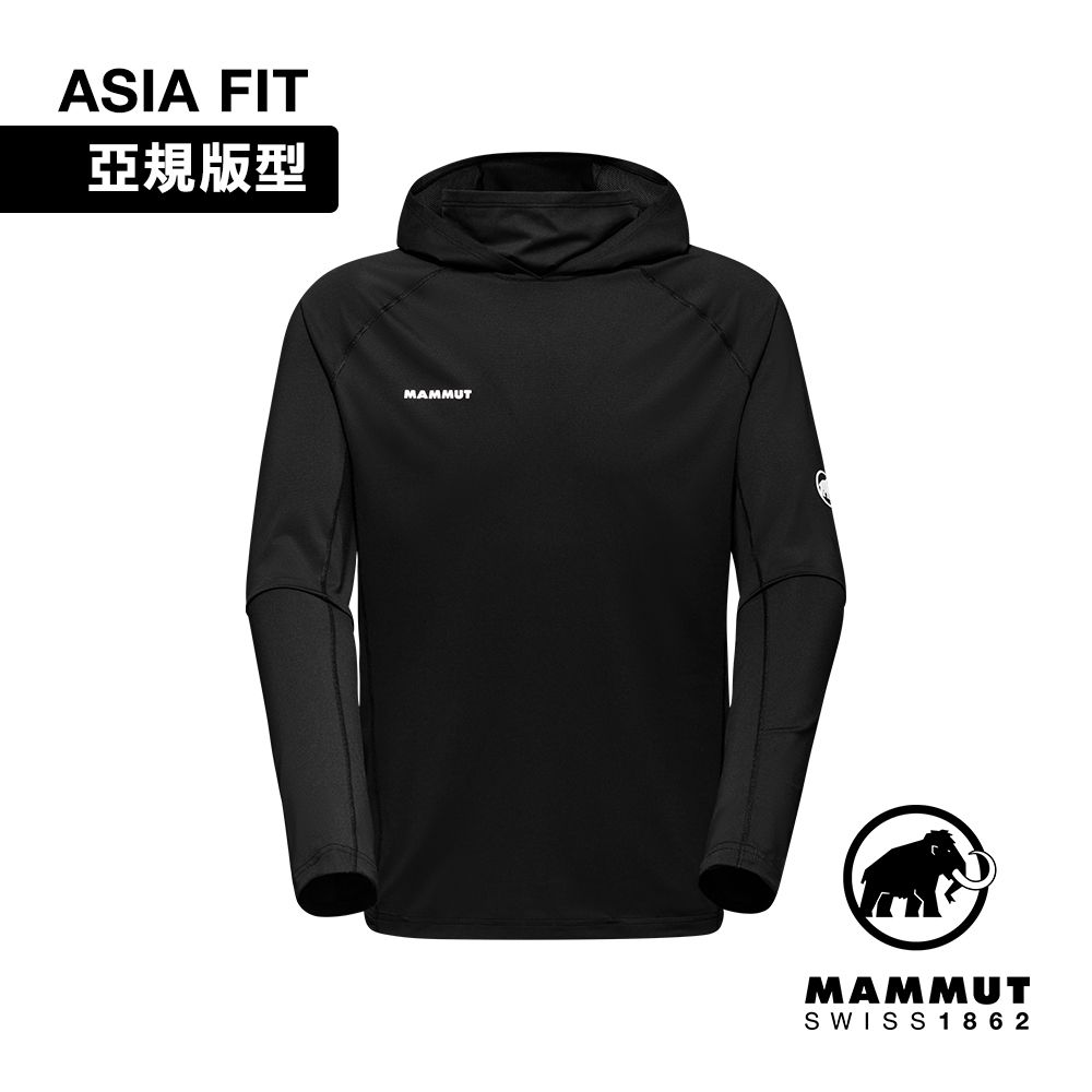 MAMMUT 長毛象 Selun FL Sun Hoody AF Men 機能套頭連帽上衣 黑 男款 #1016-01400