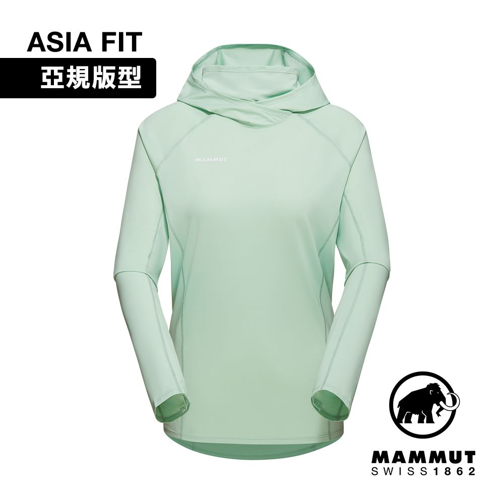MAMMUT 長毛象  Selun FL Sun Hoody AF W 機能套頭連帽上衣 薄荷綠 女款 #1016-01410