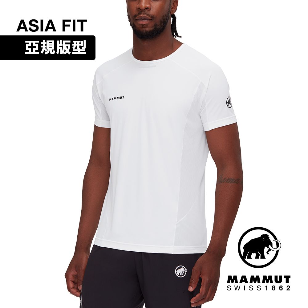 MAMMUT 長毛象 Aenergy FL T-Shirt AF Men 抗菌短袖排汗衣 白色 男款 #1017-04980