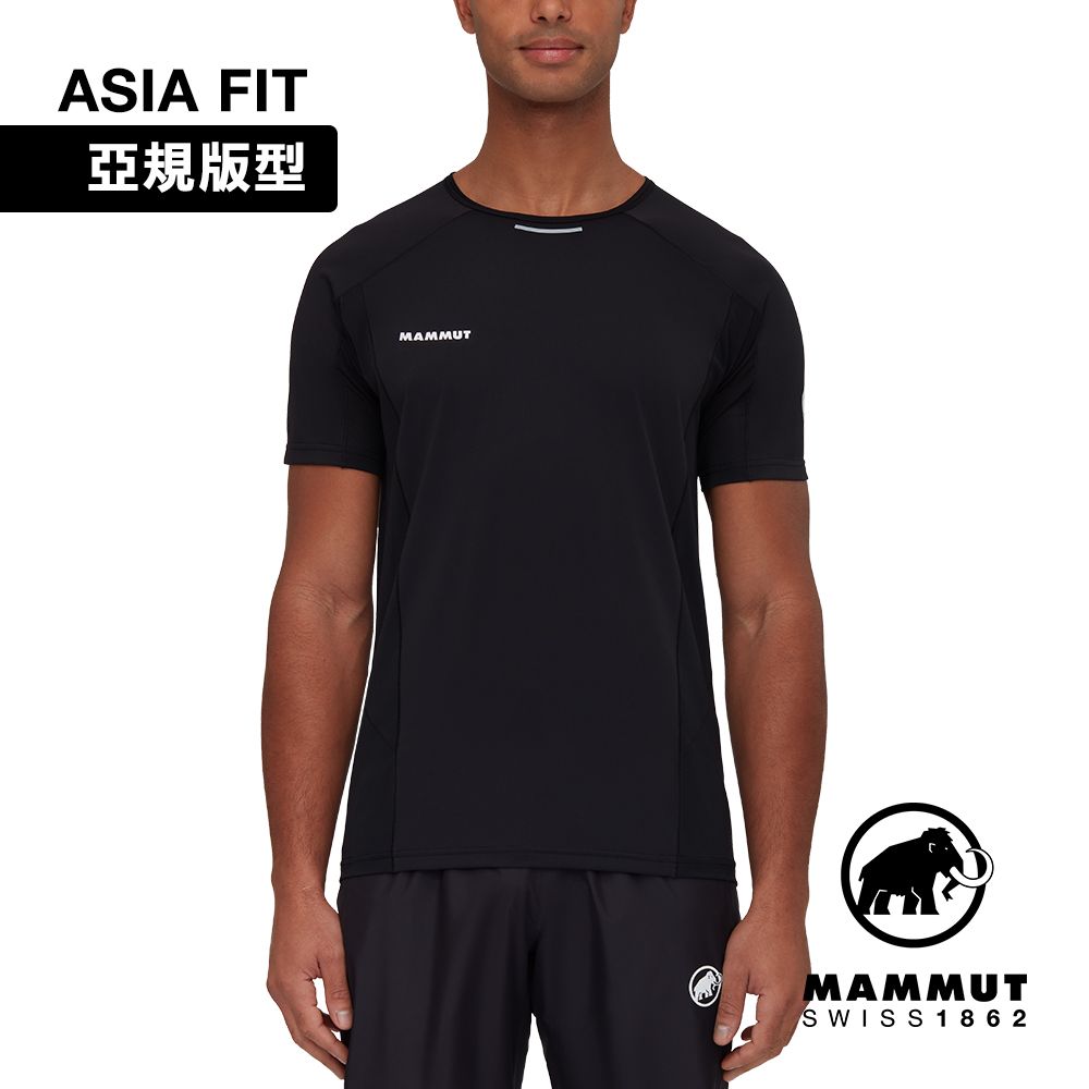 MAMMUT 長毛象 Aenergy FL T-Shirt AF Men 抗菌短袖排汗衣 黑色 男款 #1017-04980