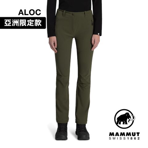 【Mammut 長毛象】 Trekkers 3.0 SO Pants AF W 健行防潑水長褲 深沼澤綠 女款 #1021-00811