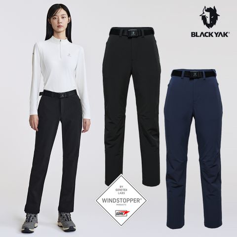 【BLACKYAK】女 WINDSTOPPER防風長褲(墨藍/黑色)-防風透氣 健行褲 登山褲|BYDB2WP202