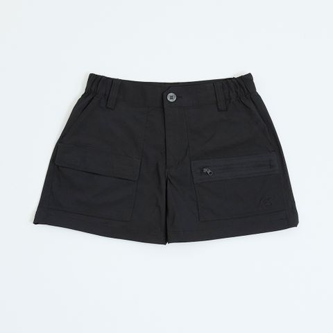 ADISI 女UPF50+透氣快乾休閒短褲 AP2411042 黑色