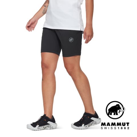 MAMMUT 長毛象 Hiking V Shorts Women 防曬彈性健行短褲 黑色 女款 #1023-01160