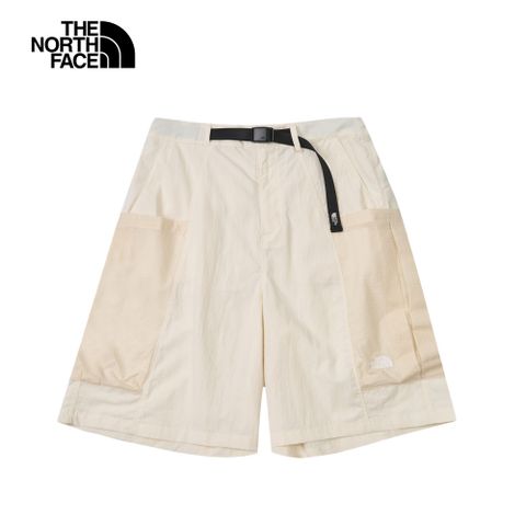 The North Face北面UE女款米白色DWR防潑水短褲｜8CM1QLI