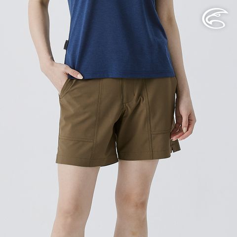 女彈性快乾五分短褲 AP2511050 深褐色 (S-2XL)