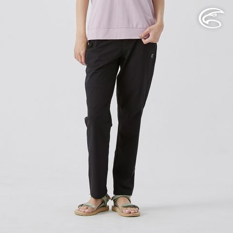女彈性透氣快乾休閒長褲 AP2511078 黑色 (S-2XL)