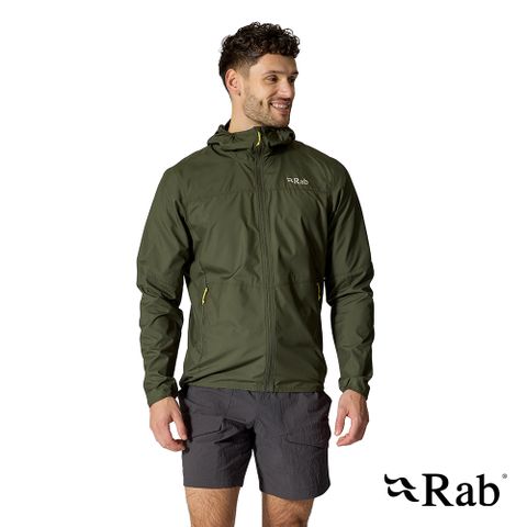 RAB Windgather Hoody 輕量防風連帽外套 男款 軍綠 #QWS84