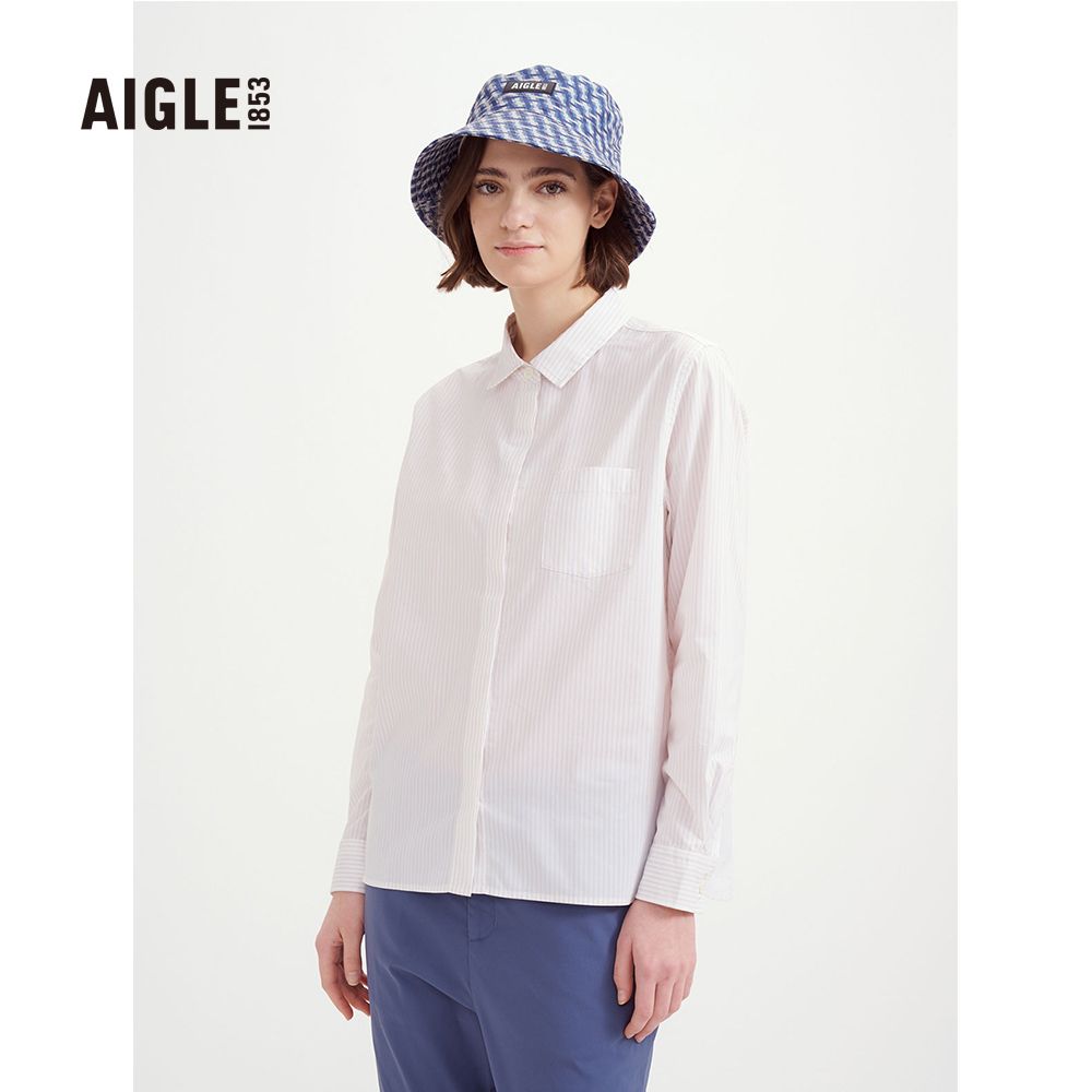 AIGLE 女 快乾長袖襯衫(AG-3P214A138 淺卡其)