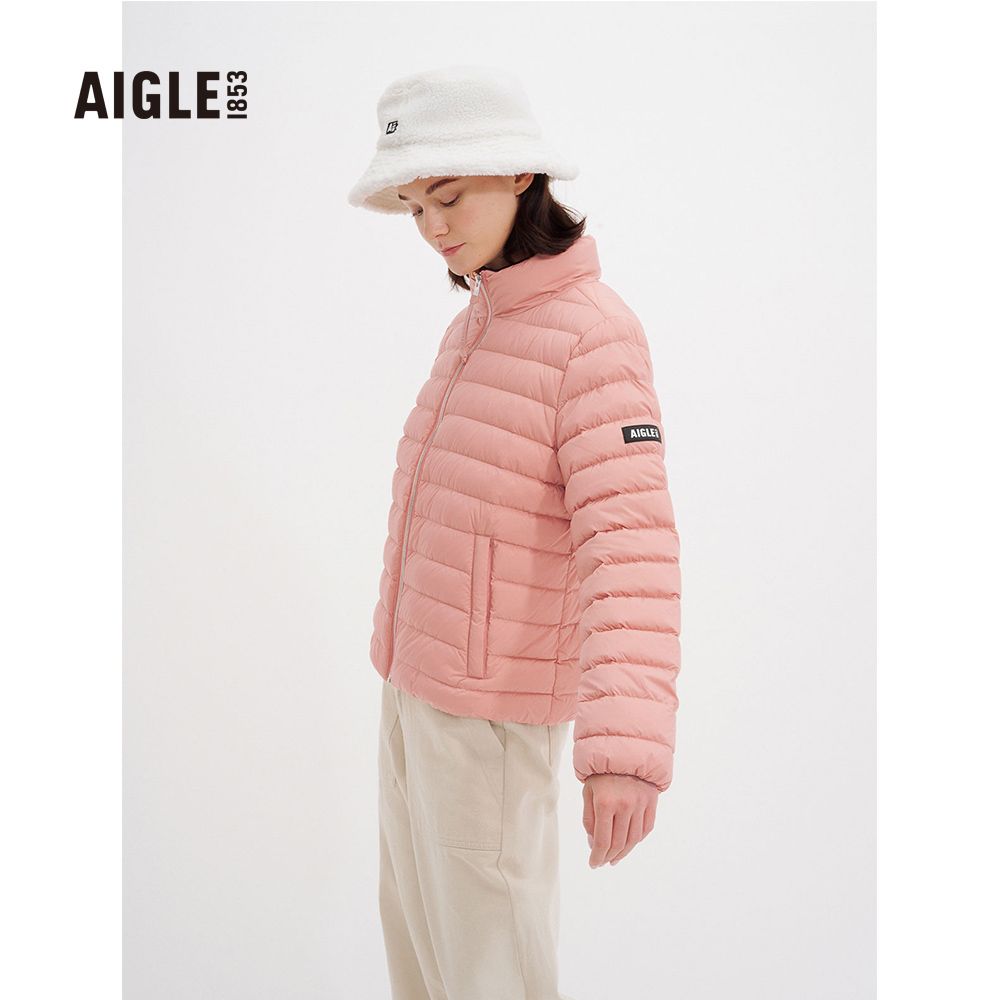 AIGLE 女 防潑輕量羽絨外套(AG-2A212A026 深粉紅)