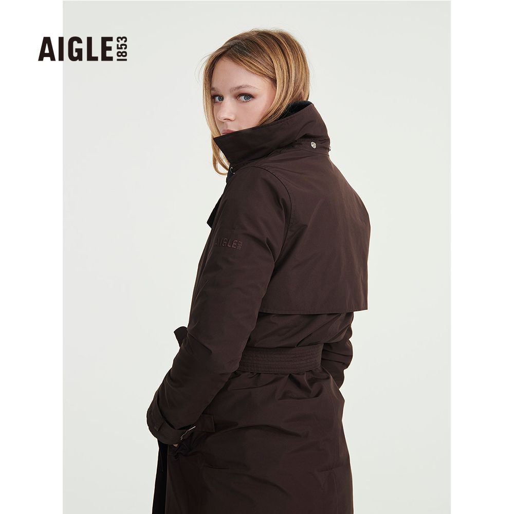 AIGLE  女 GORE-TEX 防水透氣風衣(AG-3AA74A160 咖啡)