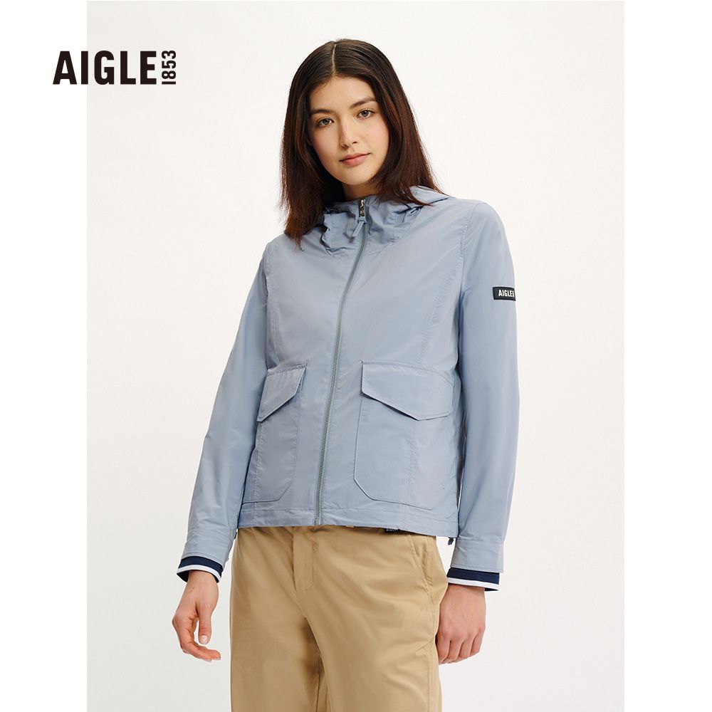 AIGLE  女 抗UV防潑外套(AG-4P253A049 淡藍)