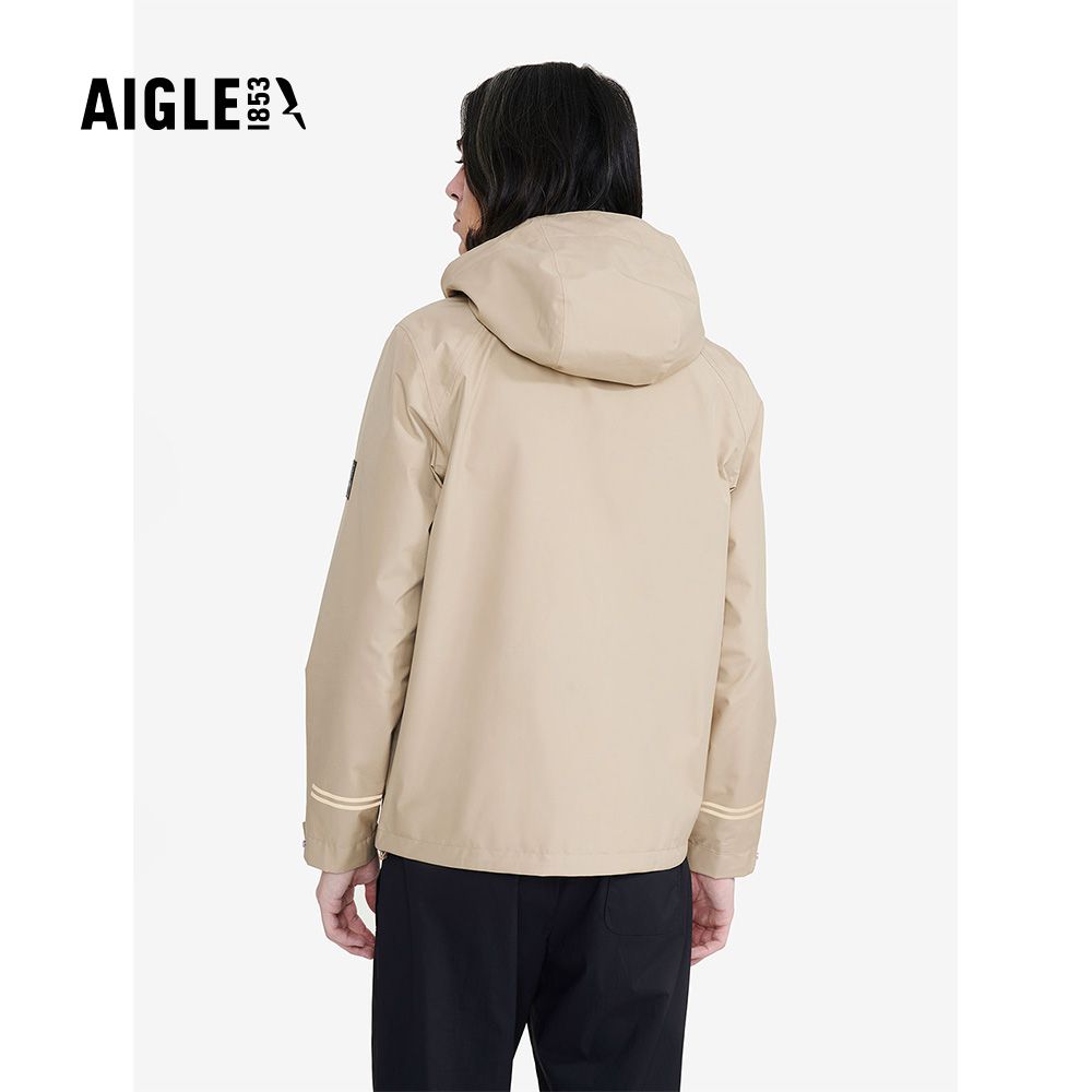 AIGLE 男 GORE-TEX 防水透氣外套AG-4P123A150 卡其(龍年限定款 男外套 防水透氣外套 Goretex)