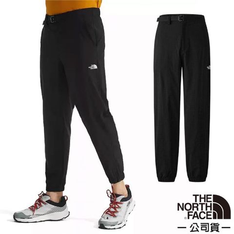 The North Face 北面 男 TREKKER JOGGER 吸濕排汗戶外徒步長褲.慢跑褲.運動褲/FLASHDRY透氣快乾.觸膚涼感/5JWZ-JK3 宇宙黑