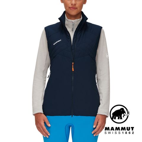 【Mammut 長毛象】Rime Light IN Flex Vest W 機能化纖立領背心 海洋藍 女款 #1013-02180