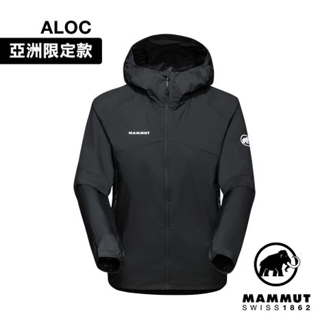 MAMMUT 長毛象 Convey WB Hooded AF W 輕量防潑水連帽風衣外套 黑色 女款 #1012-00540