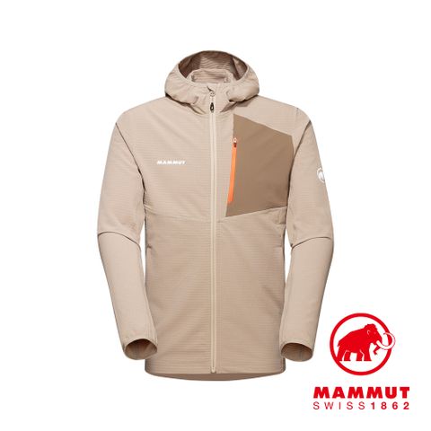 MAMMUT 長毛象 Madris Light ML Hooded Jacket 防風刷毛連帽外套  野生棕 男款 #1014-03840