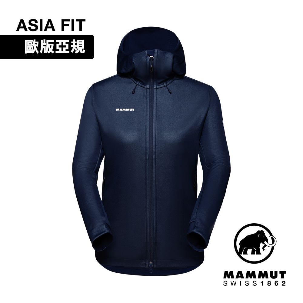 MAMMUT 長毛象 Ultimate VII SO Hooded 第七代經典軟殼連帽外套 海洋藍 女款 #1011-01790