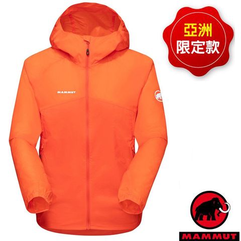 MAMMUT 長毛象 女Convey WB Hooded AF 輕量防風透氣連帽外套/1012-00540-3716 火熱紅