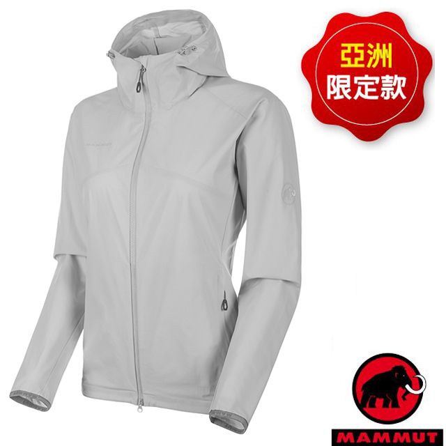 MAMMUT 長毛象 【瑞士  】女 GRANITE SO Hooded 輕量彈性軟殼連帽夾克_1011-00331-0400 公路灰