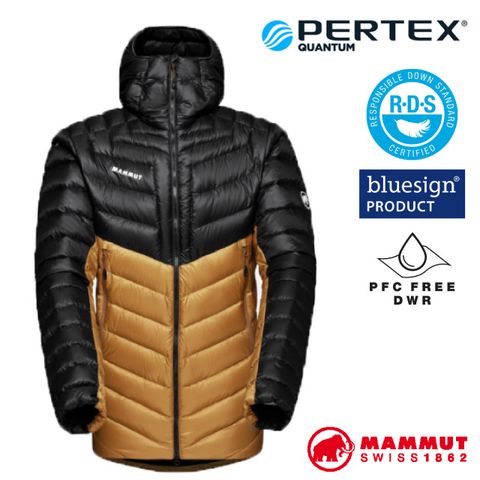 MAMMUT 長毛象 男新款 Broad Peak IN 輕量保暖防風防潑連帽羽絨外套_1013-00260-7507 獵豹褐