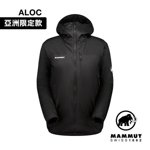 【Mammut 長毛象】Flex Air IN Hooded Jacket AF 化纖防潑水連帽外套 黑色 男款 #1013-02610