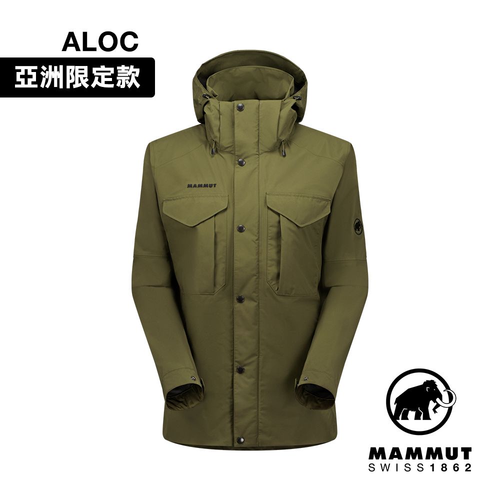 MAMMUT 長毛象 GTX Utility HS Jacket AF 防水多口袋連帽外套 綠鬣蜥 男款 #1010-29780