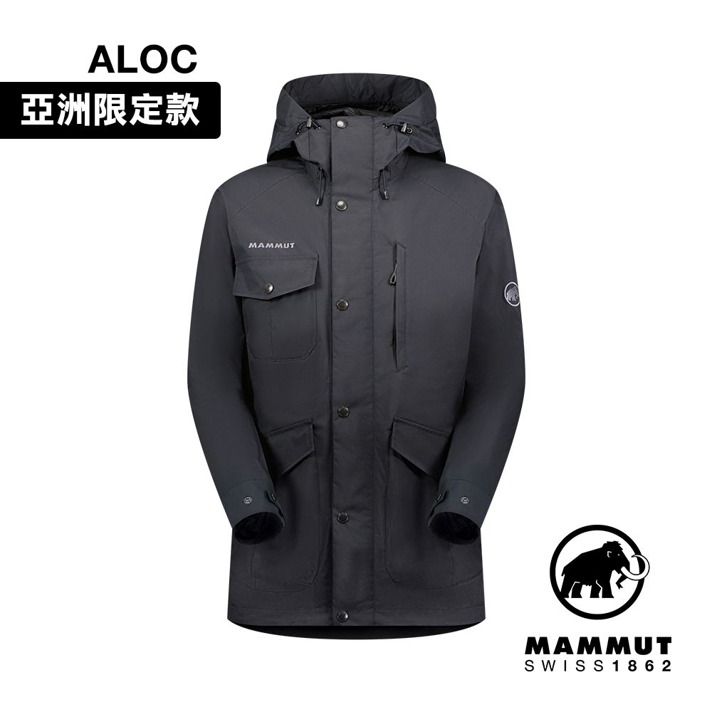 MAMMUT 長毛象 Mountain SO Parka AF Men 日系多口袋防水連帽外套 黑色 男款 #1011-01950