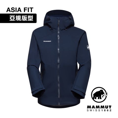 【Mammut 長毛象】Convey Tour HS Hooded Jacket AF GTX防水連帽外套 女款 海洋藍 #1010-28801