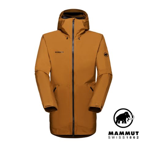 【Mammut 長毛象】Seon Pac HS Hooded Jacket Men GTX防水長版外套 男款 獵豹褐 #1010-29360