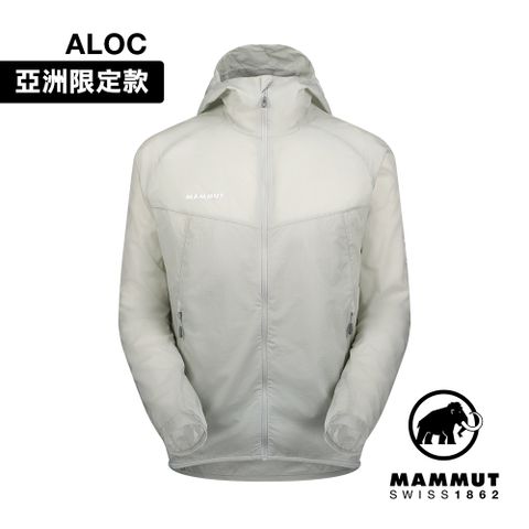 MAMMUT 長毛象 Convey WB Hooded Jkt AF 輕量防潑水連帽風衣外套 男款 鉑金灰 #1012-00530