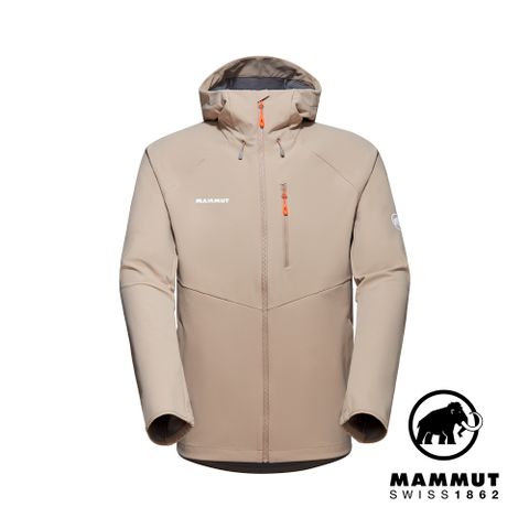 【Mammut 長毛象】Ultimate Comfort Hooded Jacket Men 軟殼外套 薩凡納褐 男款 #1011-01910