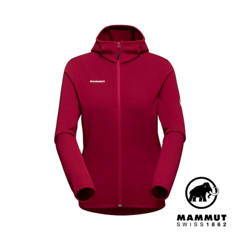 MAMMUT 長毛象 Aconcagua Light ML Hooded Jacket W 輕量刷毛連帽外套 緋紅 女款 #1014-04410