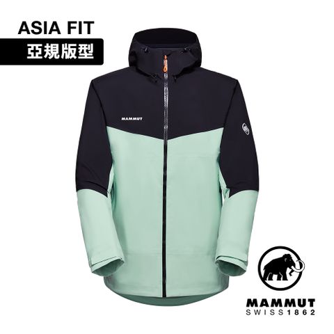 MAMMUT 長毛象 Convey Tour HS Hooded Jacket AF GTX防水連帽外套 薄荷綠/黑 男款 #1010-28451